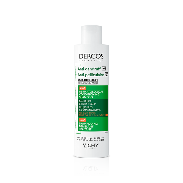 DERCOS SHAMPOOING 2EN1 ANTI-PELLICULAIRE DS ET DÉMÊLANT